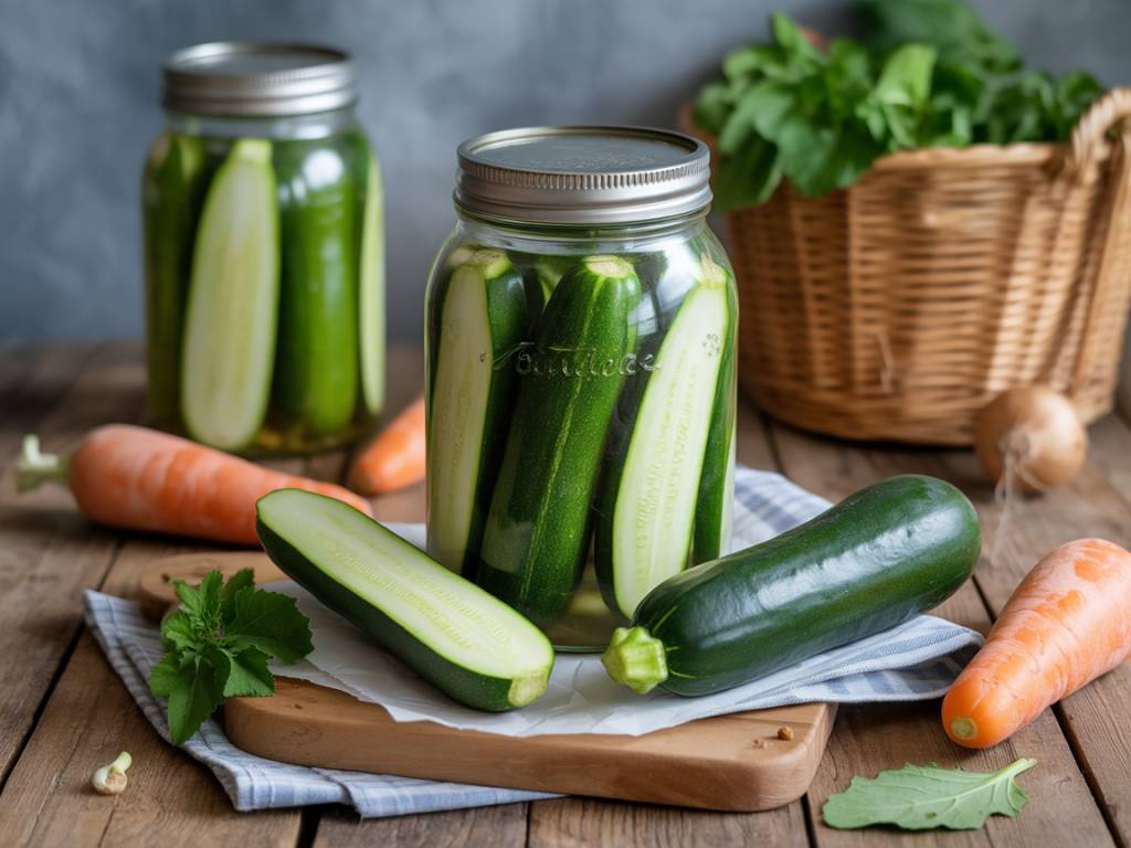 Courgettes lactofermentées : recette facile pour stocker durablement vos récoltes